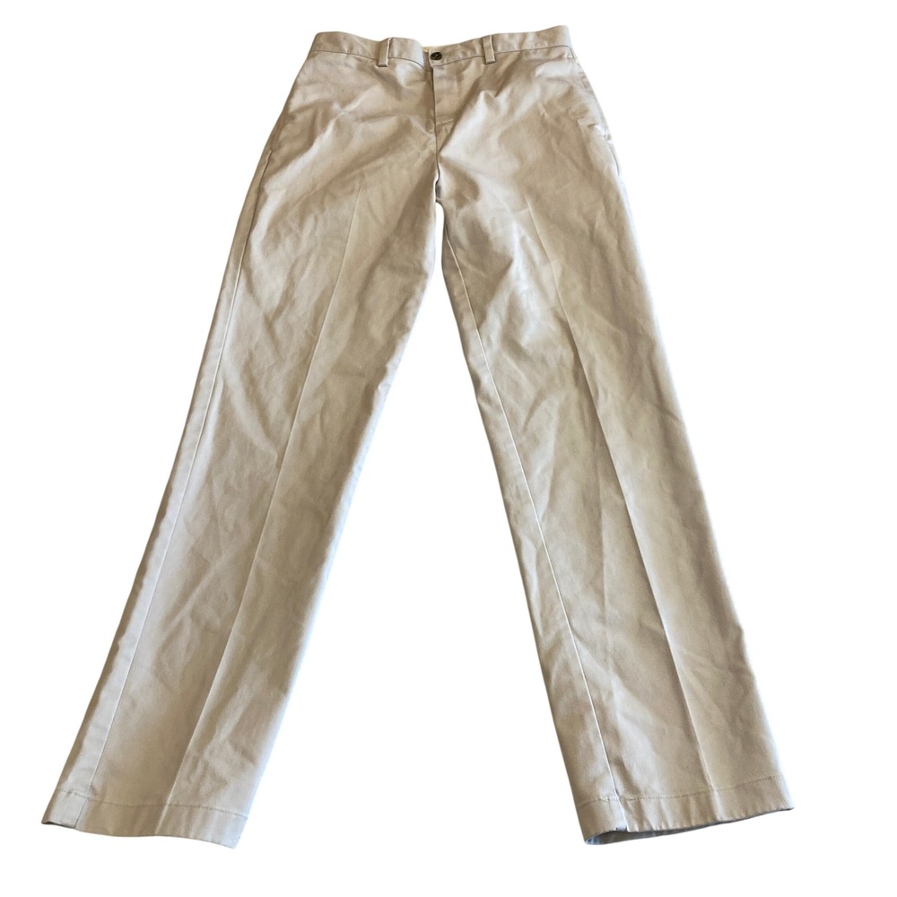 Brooks‎ Brothers Red Fleece Khakis Men 18 (28x30) Chino Tan Stretch Flat Front